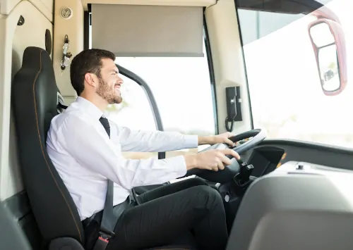 Driving regulation coach and bus ensuring safe and compliant group travel across in Europe and UK