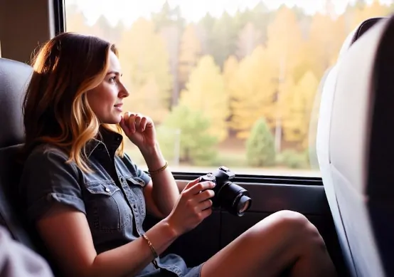 Group of passengers enjoying a comfortable coach trip with Europe Bus Reservation